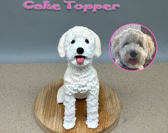 Topo de bolo personalizado para casamento com cachorro, topo de bolo para animais de estimação, aniversário de pets, topo de bolo para gatos, aniversário de animais de estimação, estatuetas de cachorros, aniversário de cachorros
