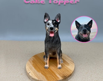 Topo de bolo personalizado para casamento com cachorro, topo de bolo para animais de estimação, aniversário de pets, topo de bolo para gatos, aniversário de animais de estimação, estatuetas de cachorros, aniversário de cachorros