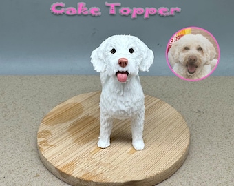 Topo de bolo personalizado para casamento com cachorro, topo de bolo para animais de estimação, aniversário de animais de estimação, topo de bolo para gato, aniversário de animais de estimação, estatuetas de cachorro, aniversário de cachorro