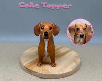 Topo de bolo personalizado para casamento com cachorro, topo de bolo para animais de estimação, aniversário de pets, topo de bolo para gatos, aniversário de animais de estimação, estatuetas de cachorros, aniversário de cachorros