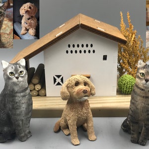 Topper per torta nuziale personalizzato per cani, topper per torta per animali domestici, compleanno per animali domestici, topper per torta per gatti, anniversario per animali domestici, statuette per cani, compleanno per cani
