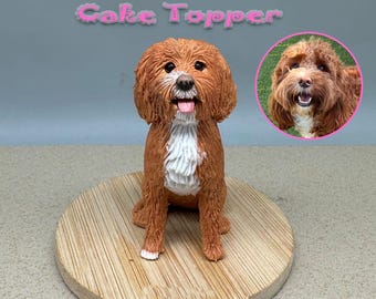 Topo de bolo personalizado para casamento com cachorro, topo de bolo para animais de estimação, aniversário de animais de estimação, topo de bolo para gato, aniversário de animais de estimação, estatuetas de cachorro, aniversário de cachorro
