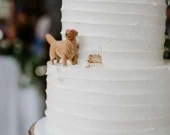 Personalisierter benutzerdefinierte Hund Hochzeitstorte Topper, Haustier Kuchen Topper, Haustiere Geburtstag, Katzentorte Topper, Jubiläum Haustier, Hund Figuren, Hunde Geburtstag