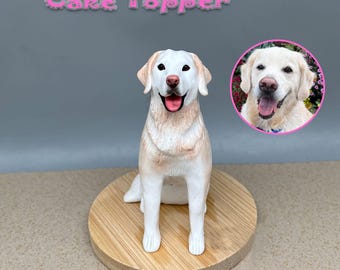 Topo de bolo personalizado para casamento com cachorro, topo de bolo para animais de estimação, aniversário de pets, topo de bolo para gatos, aniversário de animais de estimação, estatuetas de cachorros, aniversário de cachorros