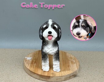 Topo de bolo personalizado para casamento com cachorro, topo de bolo para animais de estimação, aniversário de pets, topo de bolo para gatos, aniversário de animais de estimação, estatuetas de cachorros, aniversário de cachorros
