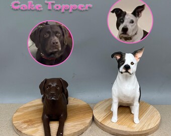 Topo de bolo personalizado para casamento com cachorro, topo de bolo para animais de estimação, aniversário de pets, topo de bolo para gatos, aniversário de animais de estimação, estatuetas de cachorros, aniversário de cachorros