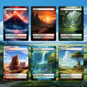 MTG Dual Lands Proxy Pack 10 Custom Cards for Commander MTG Proxy Dual ...