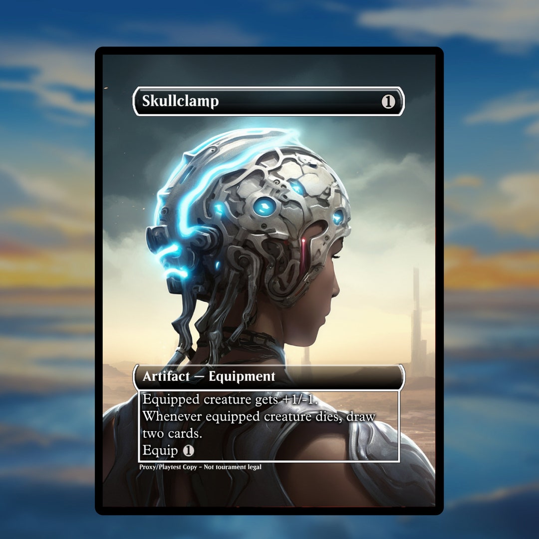 Skullclamp Proxy Clear Frame Proxy Skullclamp Card for Etsy