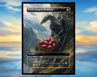 Urza's (Dragon) Incubator Proxy - Custom Art Game Card Design for Commander - Proxy Urza's Incubator Proxies