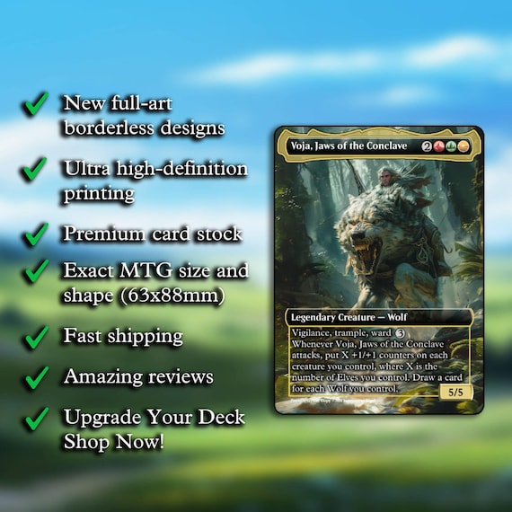 Voja, Jaws of the Conclave Proxy Game Card - Custom Art Game Voja, Jaws of the Conclave Proxy Game Card - Custom Art Game