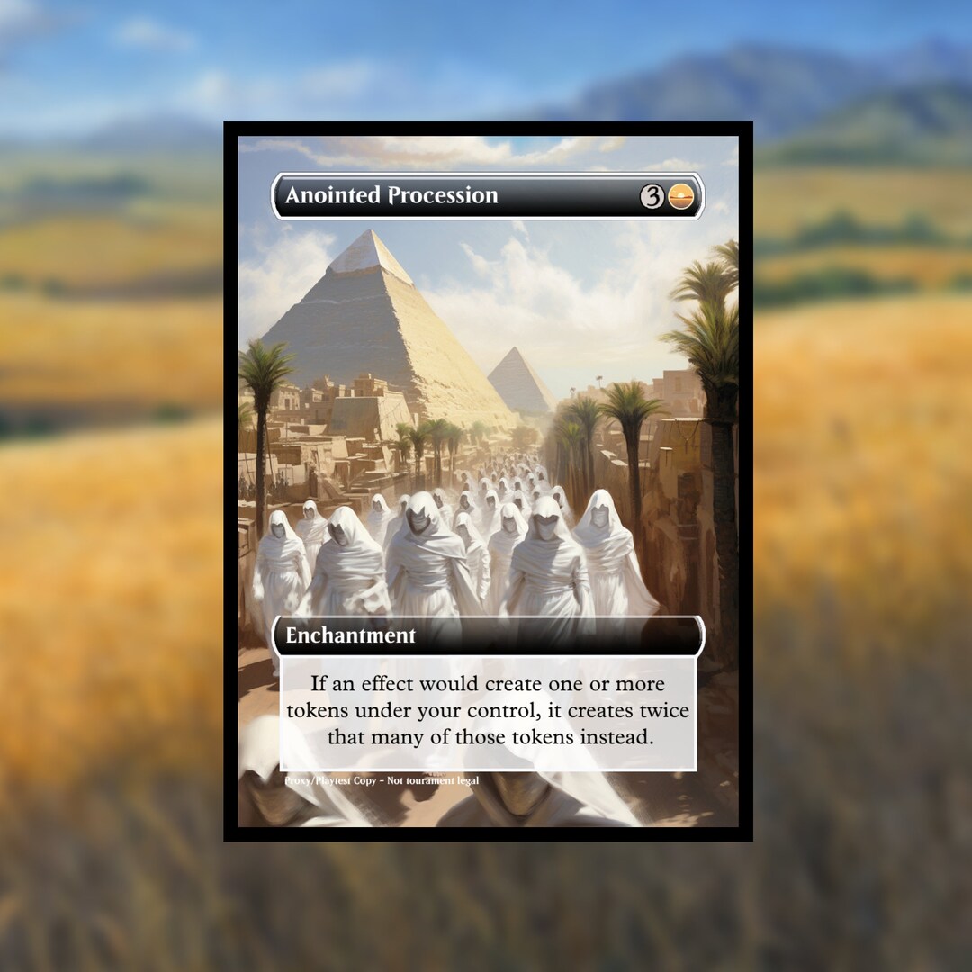 Anointed Procession MTG Proxy Regular Frame Custom Cards for Commander MTG Compatible Anointed