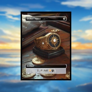 Orzhov Signet Proxy - Regular Frame - Custom Art Game Card for Commander - Proxy Orzhov Signet Proxies