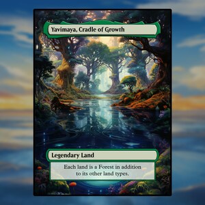 Yavimaya Cradle of Growth Proxy - Custom Game Cards for Commander Proxy Yavimaya Cradle of Growth Proxies Yavimaya Proxy Yavimaya