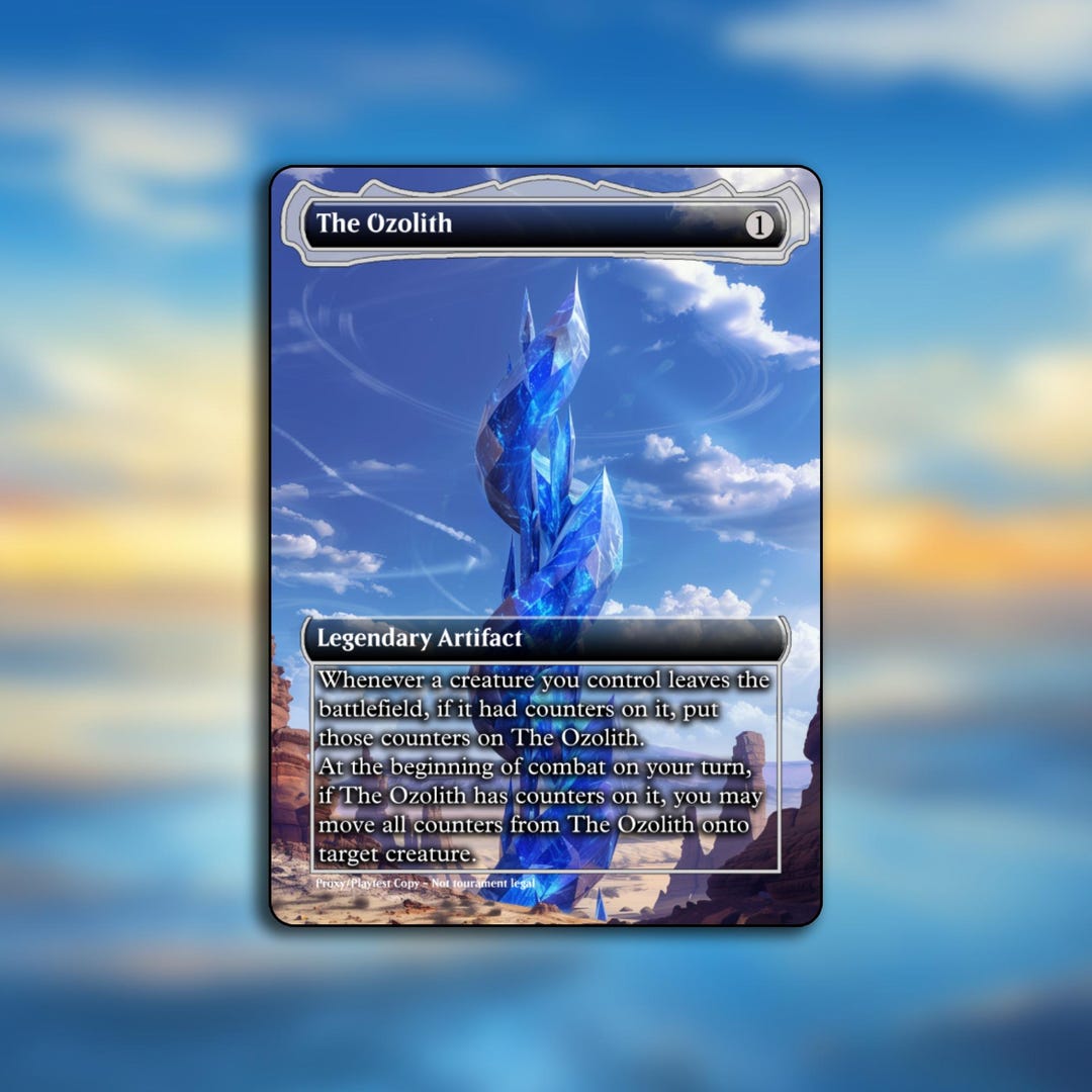 The Ozolith MTG Proxy Custom Game Card For Commander Proxy MTG The the-ozolith-mtg-proxy-custom-game-card-for-commander-proxy-mtg-the