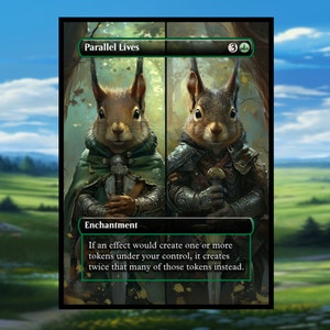 Parallel Lives Proxy - Squirrel Version - Clear Frame - Custom Game Cards for Commander Proxy Parallel Lives Proxies Parallel Lives Proxy