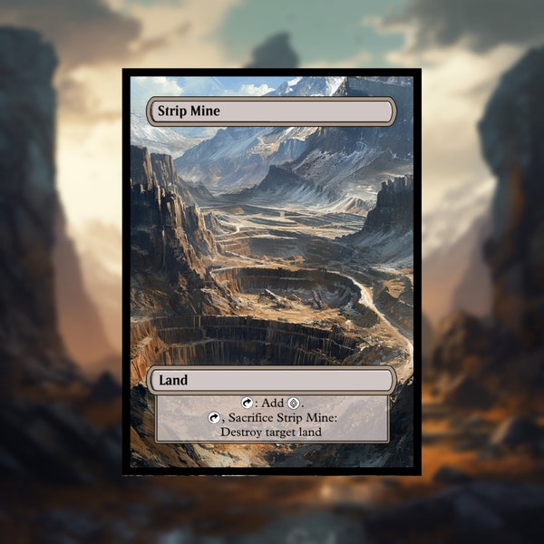 Strip Mine Proxy - Custom Art Game Cards for Commander - Proxy Strip Mine Proxies Strip Mine