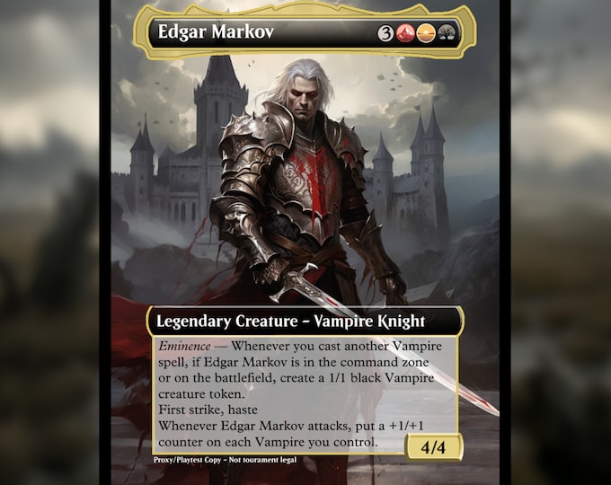 MTG Commander Vampire Deck EDH Deck Edgar Markov 100 Magic Cards Custom Deck Vampires Etsy