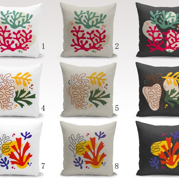 Intricate Colorscape:Throw Pillows with Captivating Motifs and Designs, Decorative Cushion Case, Livingroom gift, Colorful Designs on Pillow