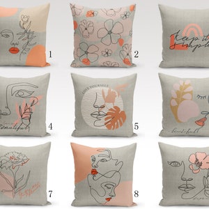 Simple Beauty: Abstract Cushions and Pillow Covers for Effortlessly Elegant Décor, Decorative Pillow Case, Keep it Simple, Housewarming gift