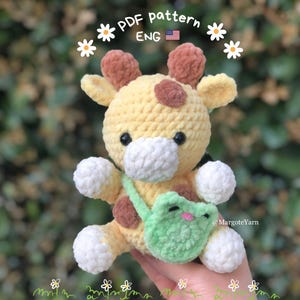 Crochet pattern giraffe, PDF (English US), amigurumi pattern, crochet giraffe, crochet giraffe pattern, crochet animal