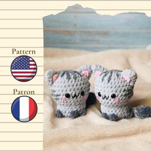 Crochet pattern cat (PDF file), Amigurumi cat, crochet cat, toy cat, pattern, animal, Meow the cat