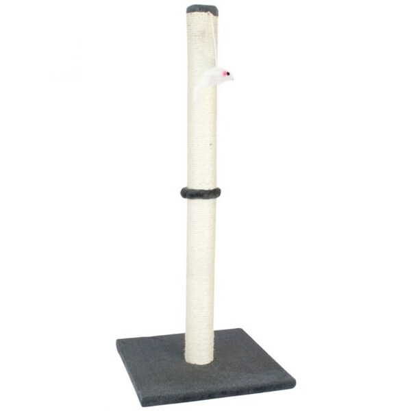 Cat Scratching Post Kitten Tall Scratch Pole With Toy 80cm Large Scratcher Tower