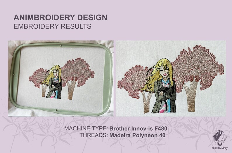 Anime Embroidery Design Machine Embroidery File Anime Fan - Etsy