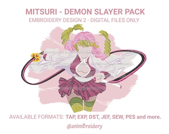 Anime Stickdatei, Maschinenstickerei, Anime Fan Art Stickerei, Instant Download