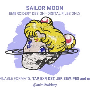 Machine Embroidery File, Anime Embroidery Design, Anime Fan Art Embroidery, Instant Download