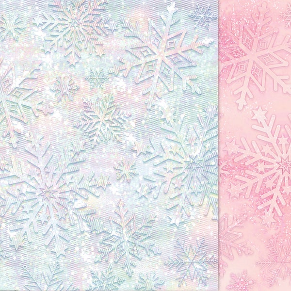 20 JPG pastel snowflake digital papers. 3000 px X 3000 px size, instant download, commercial use.