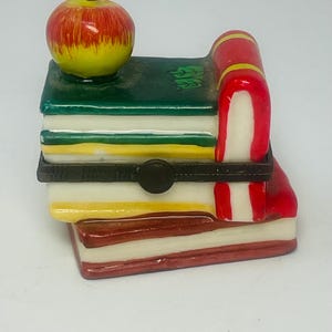 RARE Vintage Mini Trinket Box – Hand-Painted Porcelain with Hinged Metal Lid – Antique Jewelry Keepsake Box  FREE SHIPPING
