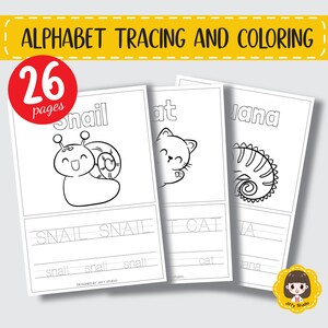 Uppercase and Lowercase Alphabet - Tracing Worksheets - Coloring Pages ...
