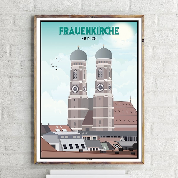 Frauenkirche München (1) - Vintage Travel Poster