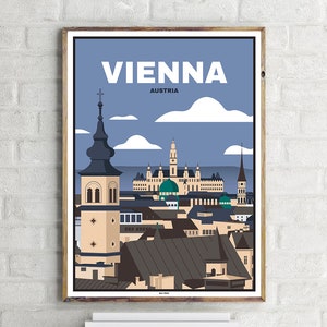 Altstadt Wien (1) - Vintage Travel Poster