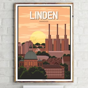 Hanover Linden: Drei warme Brüder (2) - Vintage Travel Poster