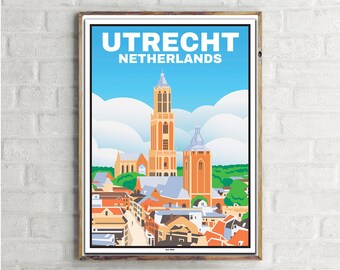Dome of Utrecht (1) - Vintage Travel Poster