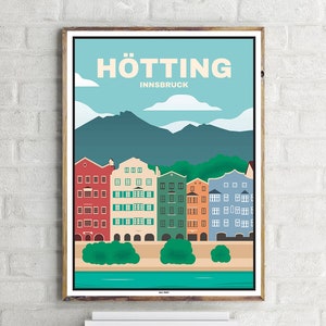 Innsbruck Hötting (1) - Vintage Travel Poster