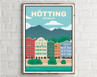 Innsbruck Hötting (1) - Vintage Travel Poster