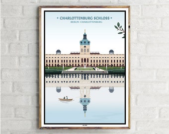 Charlottenburg: Schloss Charlottenburg (5) - Vintage Travel Poster