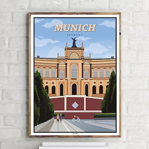 Maximilianeum München (1) - Vintage Travel Poster