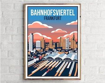 Frankfurt Bahnhofsviertel (1) - Vintage Travel Poster