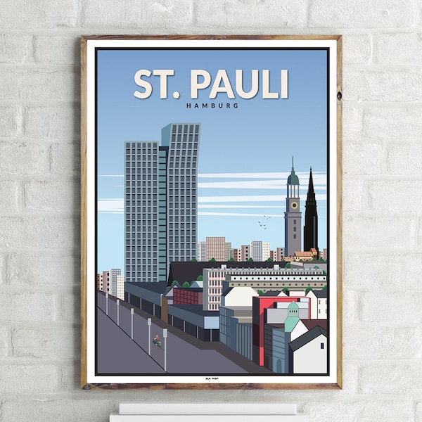 Hamburg St. Pauli (1) - Vintage Travel Poster