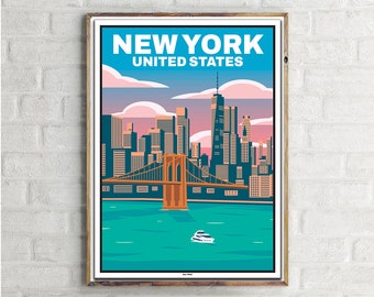 New York City (1) - Vintage Travel Poster