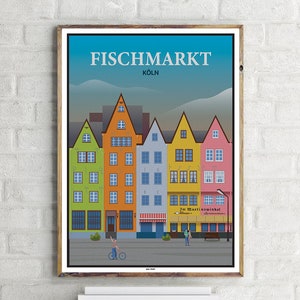 Fischmarkt (1) - Vintage Travel Poster