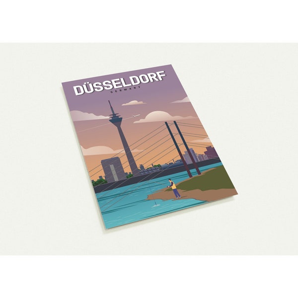 Postkarte (10er Pack): Düsseldorf
