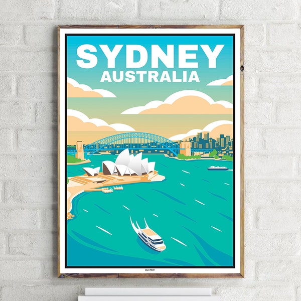 Opera House Sydney (1) - Vintage Travel Poster