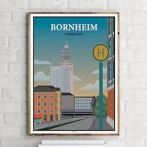 Frankfurt Bornheim (1) - Vintage Travel Poster