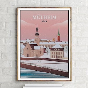 Köln Mülheim (1) - Vintage Travel Poster