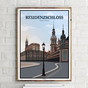 Residenzschloss Dresden (1) - Vintage Travel Poster