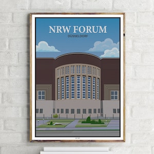 NRW Forum Düsseldorf (1) - Vintage Travel Poster